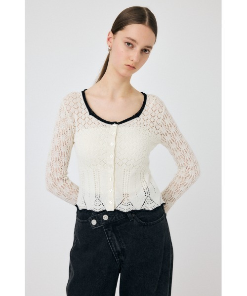 セール】EYELET LACE ニットトップス（ニット/セーター）｜MOUSSY