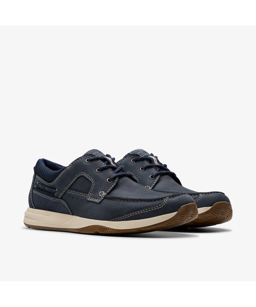 送料無料 Clarks スニーカー ネイビー ブルー ヌバック Amazon | Clarks (クラークス) メンズ Gorwin Moc スニーカー