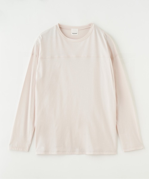 ROSE BUD(ローズバッド)の「ベーシックロングTシャツ(Tシャツ/カットソー・レディース・ブラック/ピンク/ホワイト・ONE SIZE)」の3枚目の写真