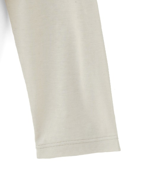 ROSE BUD(ローズバッド)の「ベーシックロングTシャツ(Tシャツ/カットソー・レディース・ブラック/ピンク/ホワイト・ONE SIZE)」の6枚目の写真