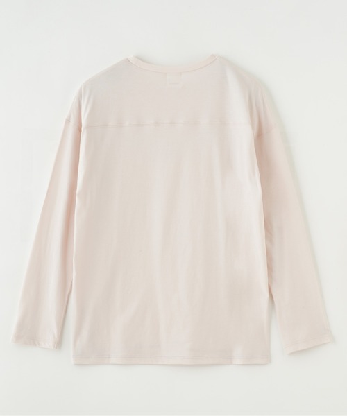 ROSE BUD(ローズバッド)の「ベーシックロングTシャツ(Tシャツ/カットソー・レディース・ブラック/ピンク/ホワイト・ONE SIZE)」の8枚目の写真