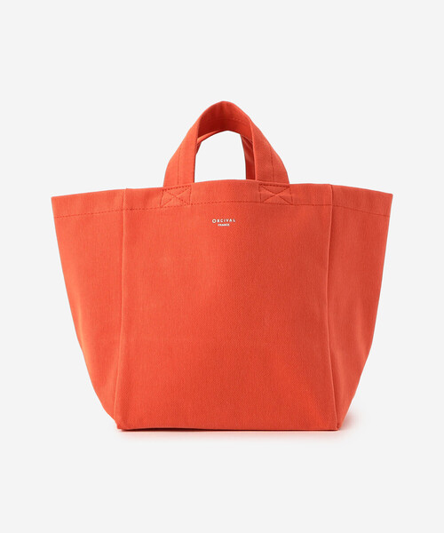 ORCIVAL（オーシバル）の「ORCIVAL | PVCコットントートバッグ・小（トートバッグ・レディース・ライトグレー/ブラック/オレンジ/ブルー・-）」の14枚目の写真