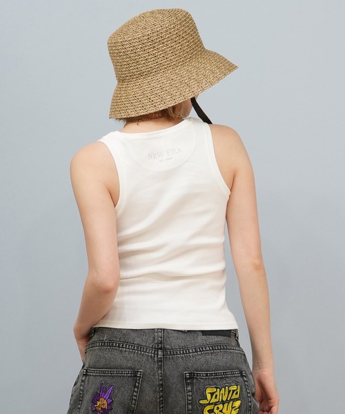 NEW ERA(ニューエラ)の「NEW ERA/ニューエラ カップ付き/リブタンクトップ 14391909/14670916/14391912(タンクトップ・レディース・ブラック/ホワイト/アイボリー・S/M)」の6枚目の写真