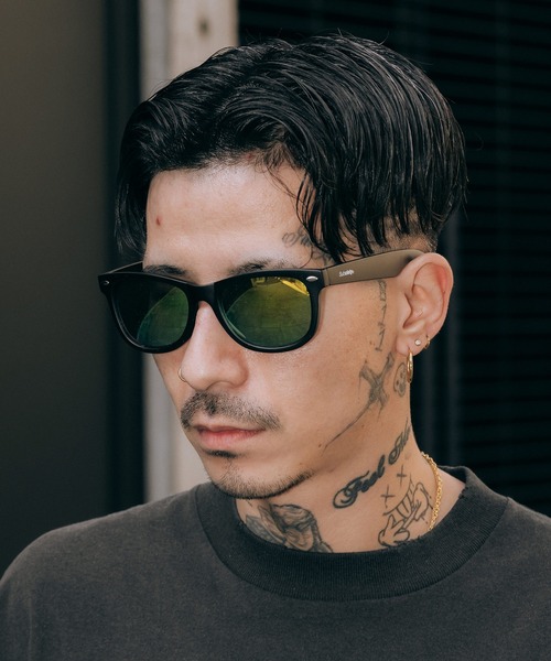 Subciety（サブサエティ）の「Sunglass-Marvin-（サングラス・メンズ・ブラック×ブルー/ブラック×グリーン/ブラック×ゴールド・FREE）」の3枚目の写真