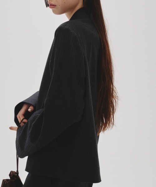 TODAYFUL（トゥデイフル）の「TODAYFUL Wool Soutiencollar Jacket（その他アウター・レディース・ブラック/ダークブラウン・36/38）」の3枚目の写真