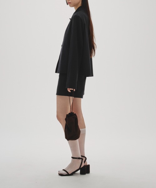 TODAYFUL（トゥデイフル）の「TODAYFUL Wool Soutiencollar Jacket（その他アウター・レディース・ブラック/ダークブラウン・36/38）」の6枚目の写真