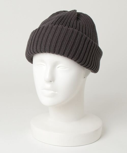 crepuscule(クレプスキュール)の「crepuscule Knit Cap 3 (2501-021)(キャップ・メンズ・ブラック/チャコールグレー/グレー/オレンジ・FREE)」の7枚目の写真