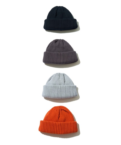 crepuscule(クレプスキュール)の「crepuscule Knit Cap 3 (2501-021)(キャップ・メンズ・ブラック/チャコールグレー/グレー/オレンジ・FREE)」の9枚目の写真