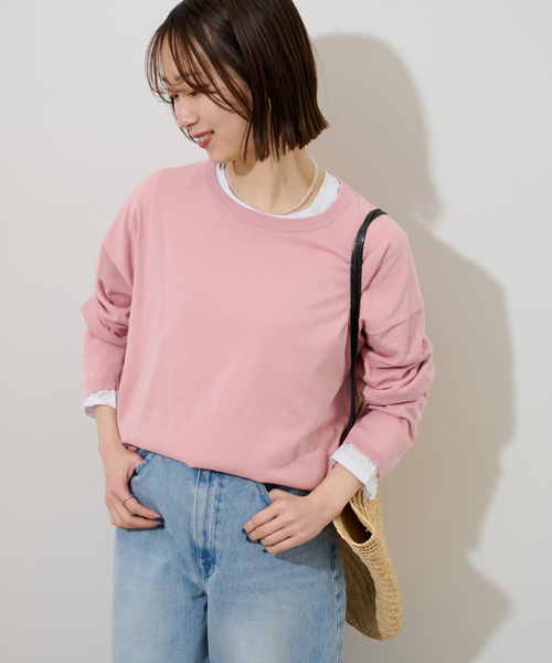 JOURNAL STANDARD relume（ジャーナルスタンダード　レリューム）の「《2枚セット》3WAYレイヤードプルオーバー（ニット/セーター・レディース・ブラック/グレー/グリーン/ピンク・FREE）」の22枚目の写真