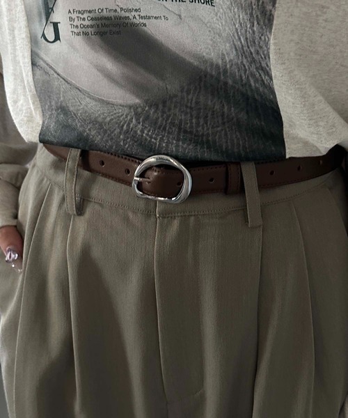 apres jour mignon（アプレジュールミニョン）の「【apresjour mignon×ARIAZ】変形ベルト（ベルト・レディース・ブラック/ブラウン系その他・ONESIZE）」の3枚目の写真