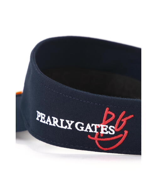 PEARLY GATES（パーリーゲイツ）の「【PEARLY GATES】リサイクルツイルBASICバイザー (UNISEX)（サンバイザー・レディース・ホワイト/ブルー/ネイビー/グリーン・FREE）」の8枚目の写真