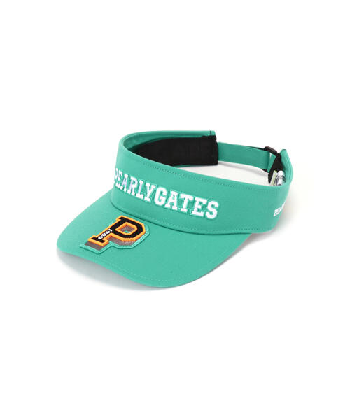 PEARLY GATES（パーリーゲイツ）の「【PEARLY GATES】リサイクルツイルBASICバイザー (UNISEX)（サンバイザー・レディース・ホワイト/ブルー/ネイビー/グリーン・FREE）」の3枚目の写真