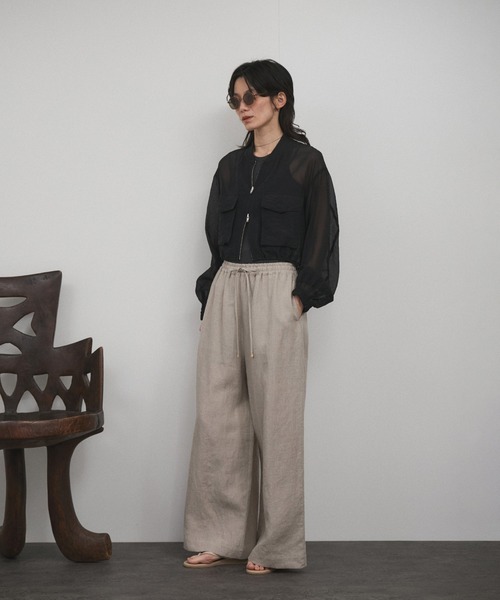 ヨーロピアンフラックスリネンリラックスパンツ（その他パンツ