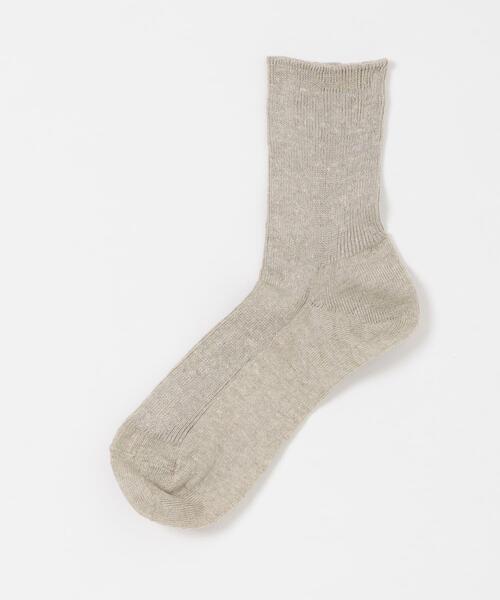 URBAN RESEARCH DOORS（アーバンリサーチドアーズ）の「リネンソックス（ソックス/靴下・レディース・グレー/ネイビー/ベージュ・ONE）」の6枚目の写真