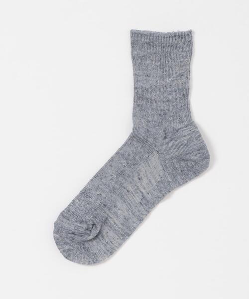 URBAN RESEARCH DOORS（アーバンリサーチドアーズ）の「リネンソックス（ソックス/靴下・レディース・グレー/ネイビー/ベージュ・ONE）」の8枚目の写真