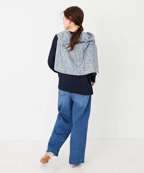 le.coeur blanc（ルクールブラン）の「リバティフロントフリルVネックブラウス（シャツ/ブラウス・レディース・ブルー系その他2/イエロー系その他・38）」の10枚目の写真