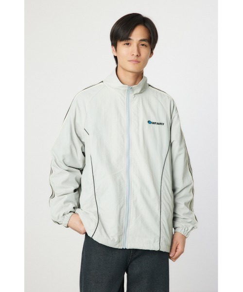 RODEO CROWNS WIDE BOWL(ロデオクラウンズワイドボウル)の「ナイロントラックジャケット(その他アウター・メンズ・ライトグレー/ブラック・MEDIUM/LARGE)」の2枚目の写真