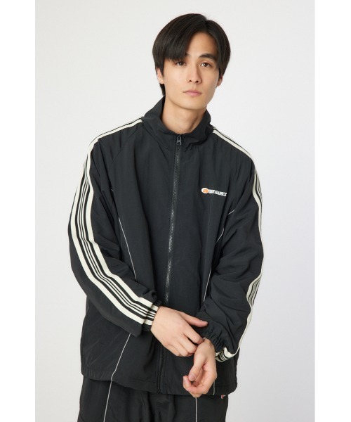 RODEO CROWNS WIDE BOWL(ロデオクラウンズワイドボウル)の「ナイロントラックジャケット(その他アウター・メンズ・ライトグレー/ブラック・MEDIUM/LARGE)」の1枚目の写真