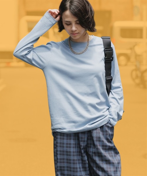 United Athle(ユナイテッドアスレ)の「5.6oz ロングスリーブTシャツ 長袖無地ロンT 5010-01 秋 秋服 2026年秋冬(Tシャツ/カットソー・レディース・サンドベージュ/ネイビー/ホワイト/ダークブラウン/ライム/ライトオリーブ/ピンク/レッド/ブラック/ミックスグレー/ナチュラル/ブルー・S/M/L/XL)」の10枚目の写真