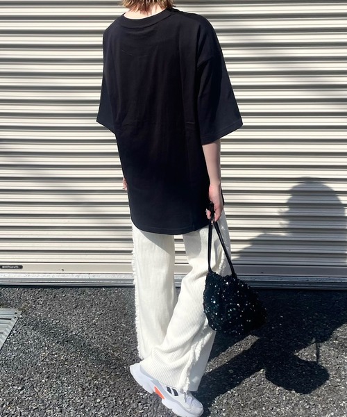 H.TOKYO(エイチトウキョウ)の「H.TOKYO × mimi /スパンコール巾着バッグ(ショルダーバッグ・レディース・ブラック/ブラック×ブルー/シルバーグレー・FREE)」の20枚目の写真