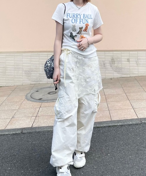 H.TOKYO(エイチトウキョウ)の「H.TOKYO × mimi /スパンコール巾着バッグ(ショルダーバッグ・レディース・ブラック/ブラック×ブルー/シルバーグレー・FREE)」の12枚目の写真