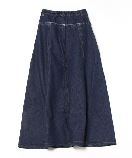 Settimissimo（セッティミッシモ）の「切替デザイン フレア ロング デニム スカート（スカート・レディース・インディゴブルー/ブルー・FREE）」の3枚目の写真