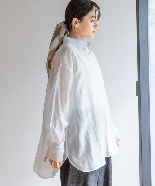 BEVERLY HILLS POLO CLUB（ビバリーヒルズポロクラブ）の「シアールーズシャツ/BEVERLY HILLS POLO CLUB（シャツ/ブラウス・レディース・ホワイト/グレー/ピンク/グリーン・FREE）」の14枚目の写真