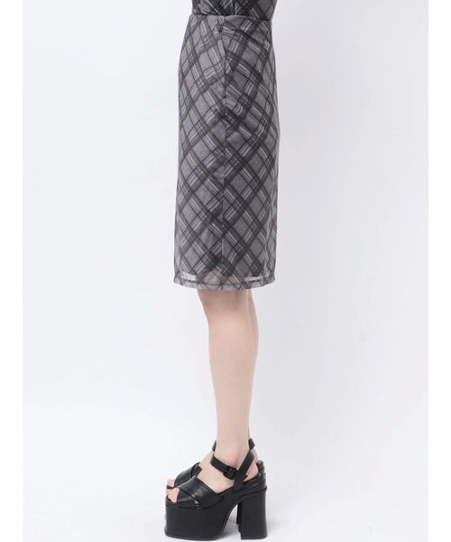 EMODA（エモダ）の「フィットシアースカート（スカート・レディース・グレー/ブルー・FREE）」の5枚目の写真