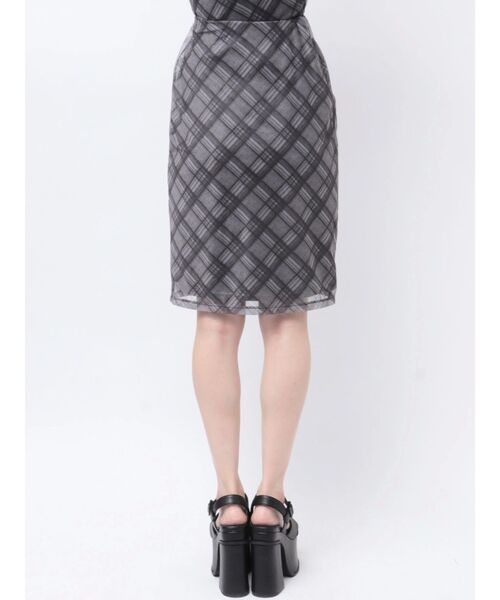 EMODA（エモダ）の「フィットシアースカート（スカート・レディース・グレー/ブルー・FREE）」の6枚目の写真