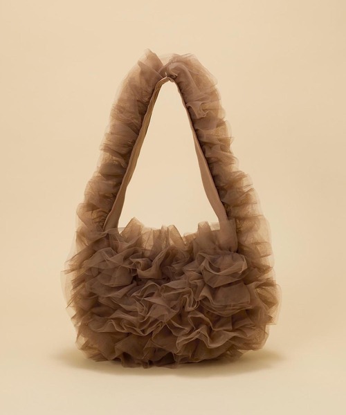 EFOLE(エフォル)の「【ZOZO限定】Tulle one shoulder bag / チュールワンショルダーバッグ(ショルダーバッグ・レディース・ブルー/ブラウン/イエロー・FREE)」の4枚目の写真