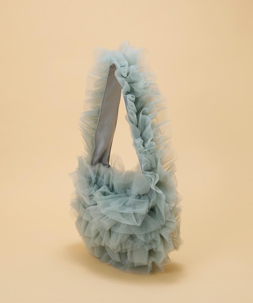 EFOLE(エフォル)の「【ZOZO限定】Tulle one shoulder bag / チュールワンショルダーバッグ(ショルダーバッグ・レディース・ブルー/ブラウン/イエロー・FREE)」の5枚目の写真
