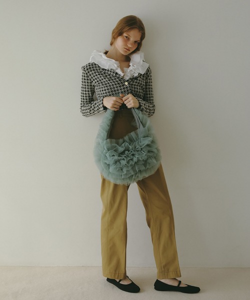 EFOLE(エフォル)の「【ZOZO限定】Tulle one shoulder bag / チュールワンショルダーバッグ(ショルダーバッグ・レディース・ブルー/ブラウン/イエロー・FREE)」の12枚目の写真