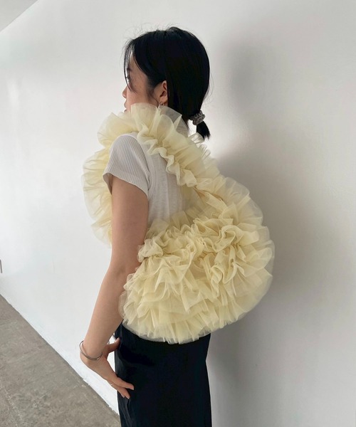EFOLE(エフォル)の「【ZOZO限定】Tulle one shoulder bag / チュールワンショルダーバッグ(ショルダーバッグ・レディース・ブルー/ブラウン/イエロー・FREE)」の20枚目の写真