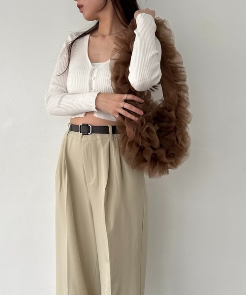EFOLE(エフォル)の「【ZOZO限定】Tulle one shoulder bag / チュールワンショルダーバッグ(ショルダーバッグ・レディース・ブルー/ブラウン/イエロー・FREE)」の14枚目の写真