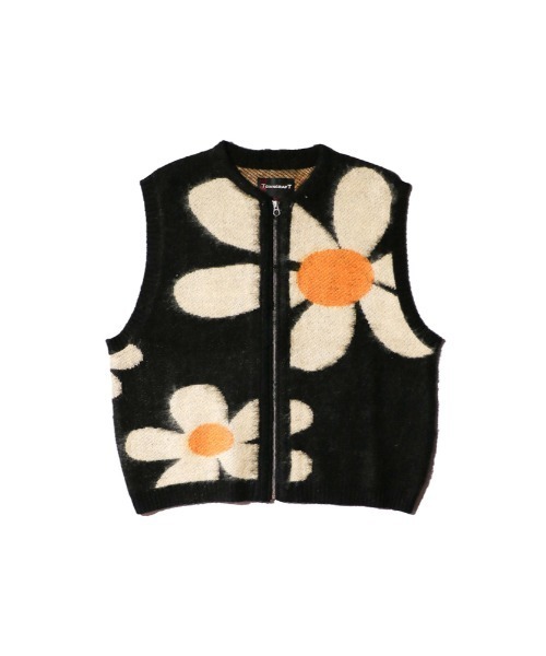 Right-on（ライトオン）の「【WEB限定】ジャカードベスト（ベスト・メンズ・その他1/その他2/ブラック・L/M）」の2枚目の写真