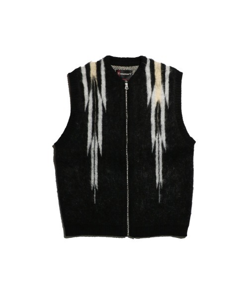 Right-on（ライトオン）の「【WEB限定】ジャカードベスト（ベスト・メンズ・その他1/その他2/ブラック・L/M）」の3枚目の写真