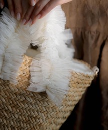 NOELA | チュールハンドルかごバッグ(ハンドバッグ)