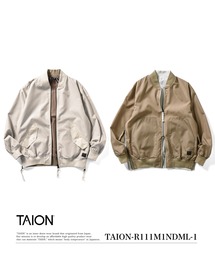【TAION(タイオン)】〈ユニセックス〉ノンダウン ミリタリー リバーシブル MA-1