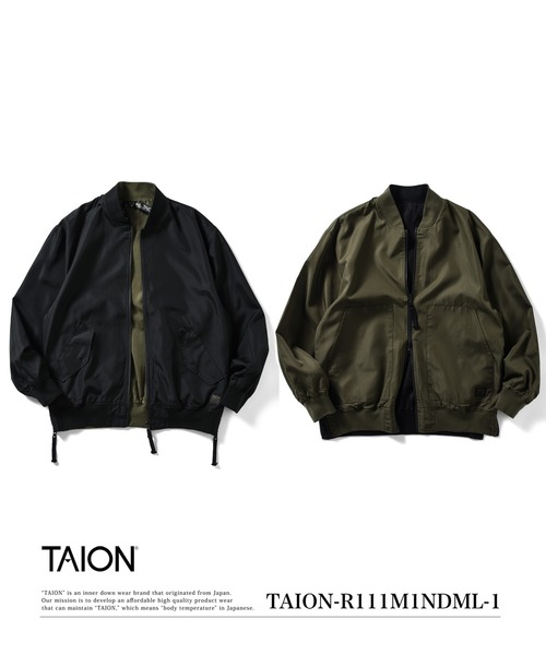 LAid Back 再構築 ミリタリー リバーシブル MA-1 TAION(タイオン)】〈ユニセックス〉ノンダウン ミリタリー