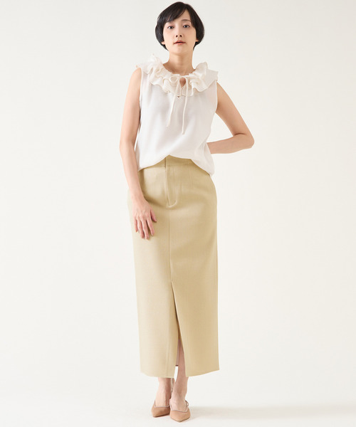 martinique(マルティニーク)の「ブッチャースカート(スカート・レディース・オフホワイト/ベージュ/グリーン・1/2)」の17枚目の写真