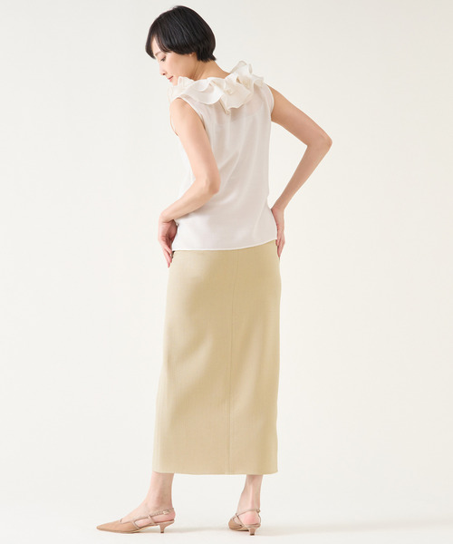 martinique(マルティニーク)の「ブッチャースカート(スカート・レディース・オフホワイト/ベージュ/グリーン・1/2)」の19枚目の写真