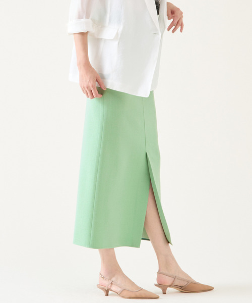 martinique(マルティニーク)の「ブッチャースカート(スカート・レディース・オフホワイト/ベージュ/グリーン・1/2)」の21枚目の写真