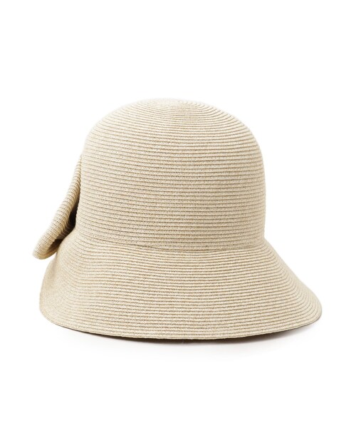 OPAQUE.CLIP（オペークドットクリップ）の「ビッグリボンハット（ハット・レディース・アイボリー/ベージュ・00）」の4枚目の写真