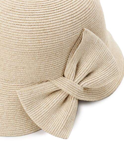 OPAQUE.CLIP（オペークドットクリップ）の「ビッグリボンハット（ハット・レディース・アイボリー/ベージュ・00）」の8枚目の写真