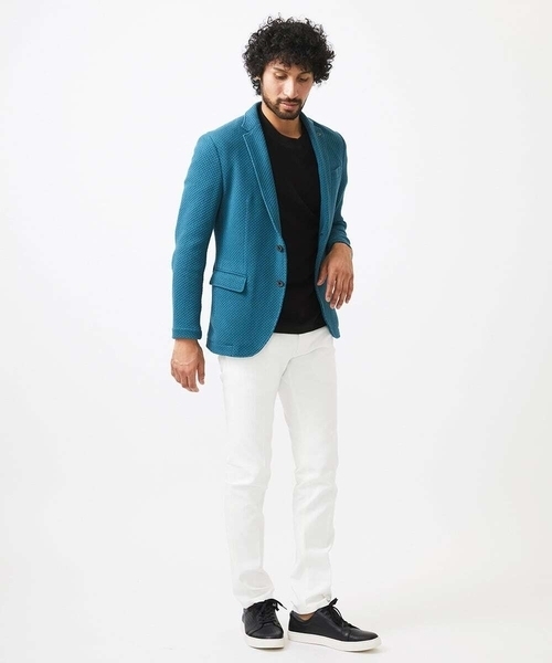 ニット編みテーラードジャケット（テーラードジャケット）｜MICHEL