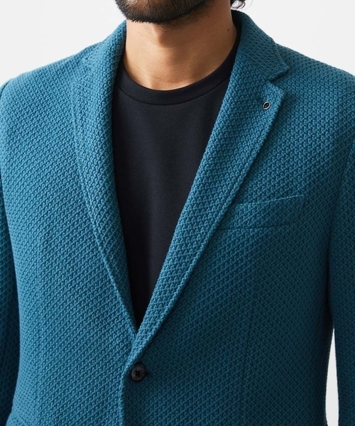 ニット編みテーラードジャケット（テーラードジャケット）｜MICHEL