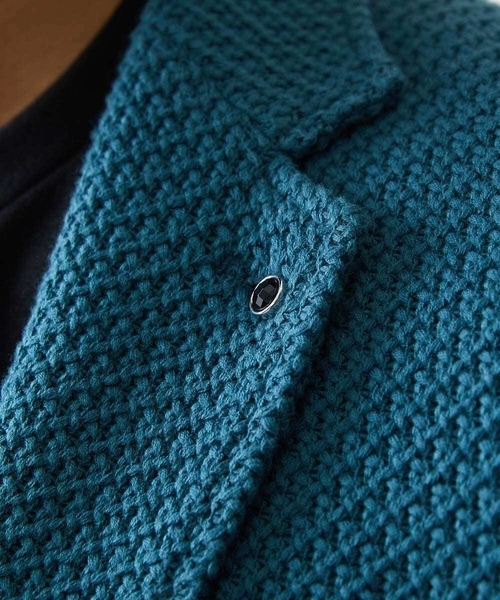 ニット編みテーラードジャケット（テーラードジャケット）｜MICHEL