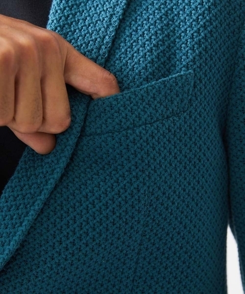 ニット編みテーラードジャケット（テーラードジャケット）｜MICHEL