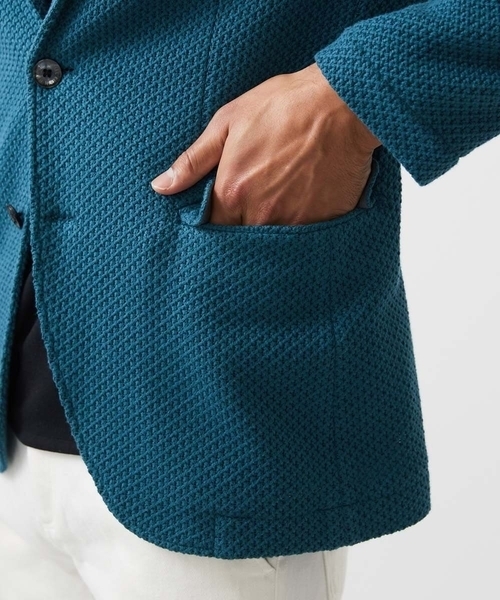 ニット編みテーラードジャケット（テーラードジャケット）｜MICHEL