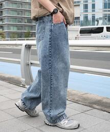 WEGO（ウィゴー）の「WEGO/ルーズテーパードデニムパンツ（デニムパンツ）」